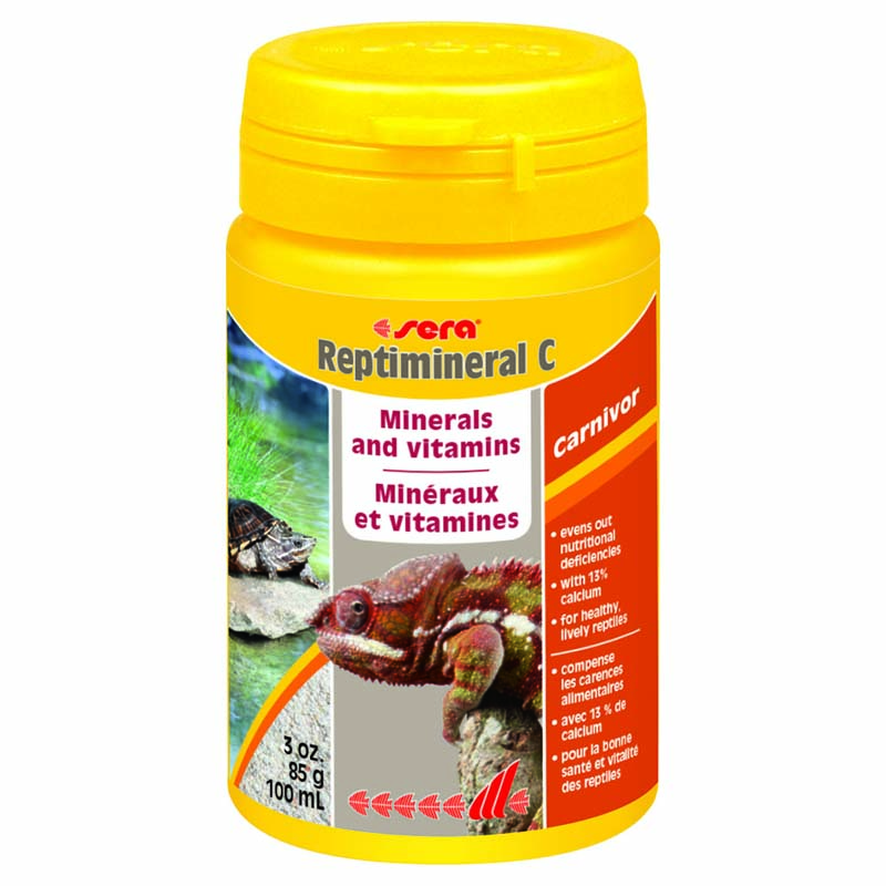 Фото: Sera Витаминно-минеральный препарат для рептилий REPTIMINERAL C, 100 мл. Магазин для животных ЗооПуть