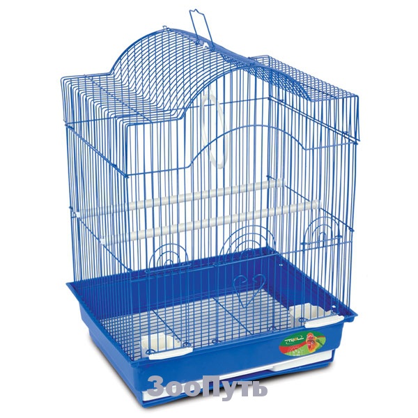 Фото: Triol Клетка для птиц № 13, синяя, 350 х 280 х 460 мм. Магазин для животных ЗооПуть