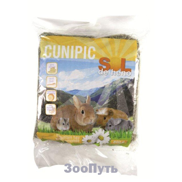 Фото: Горное сено с ромашкой Cunipic, 500 г. Магазин для животных ЗооПуть