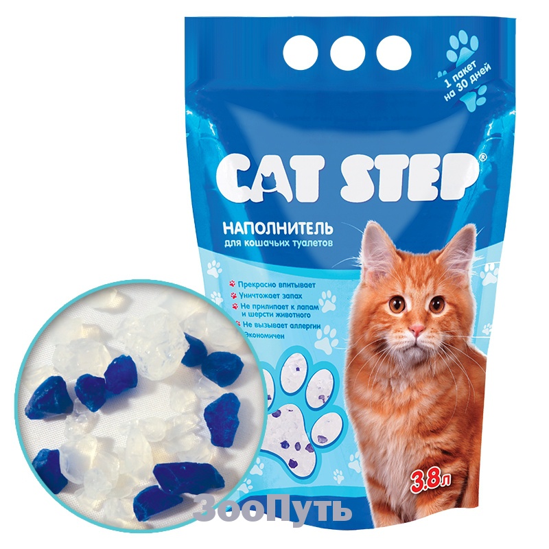 Фото: Cat Step Наполнитель для кошачьих туалетов, 3,8 л . Магазин для животных ЗооПуть