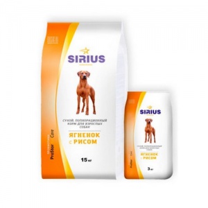 Сухой корм Sirius (Сириус) для взрослых собак. Магазин ЗооПуть