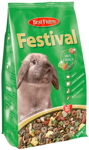 Фото: Best Friend Festival для кроликов, 500 г. Магазин для животных ЗооПуть